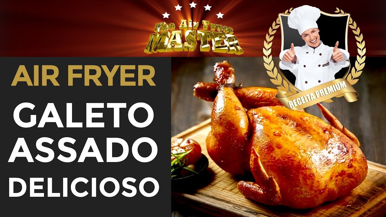 COMO FAZER FRANGO INTEIRO ASSADO NA AIRFRYER, TIPO DE PADARIA.