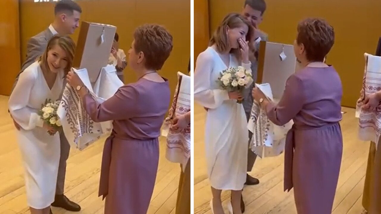 Bride's wedding day filled with laughter due to funny mishap