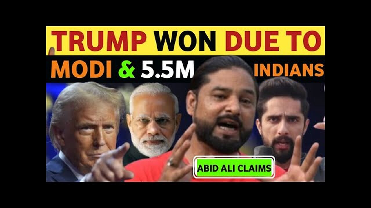 TRUMP WON DUE TO MODI & HINDUS' SUPPORT, ABID ALI PM MODI'S FAN REACTION ON TRUMP VICTORY SPEECH