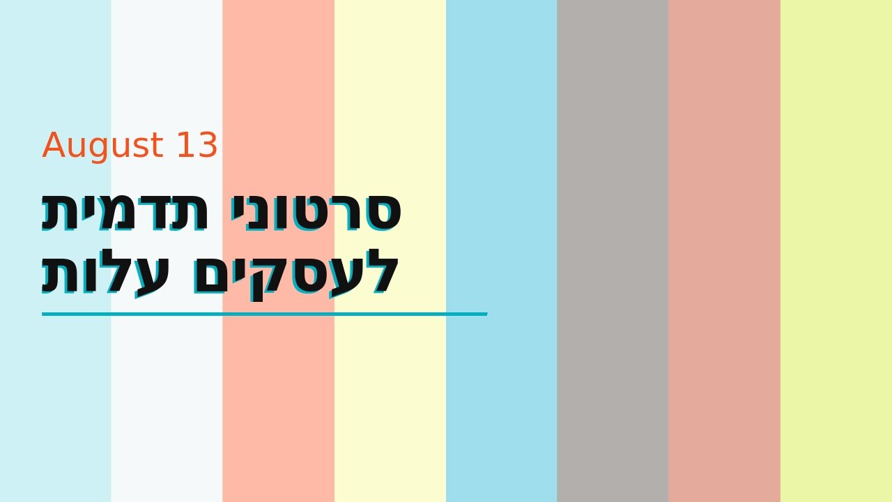 סרטוני תדמית לעסקים עלות