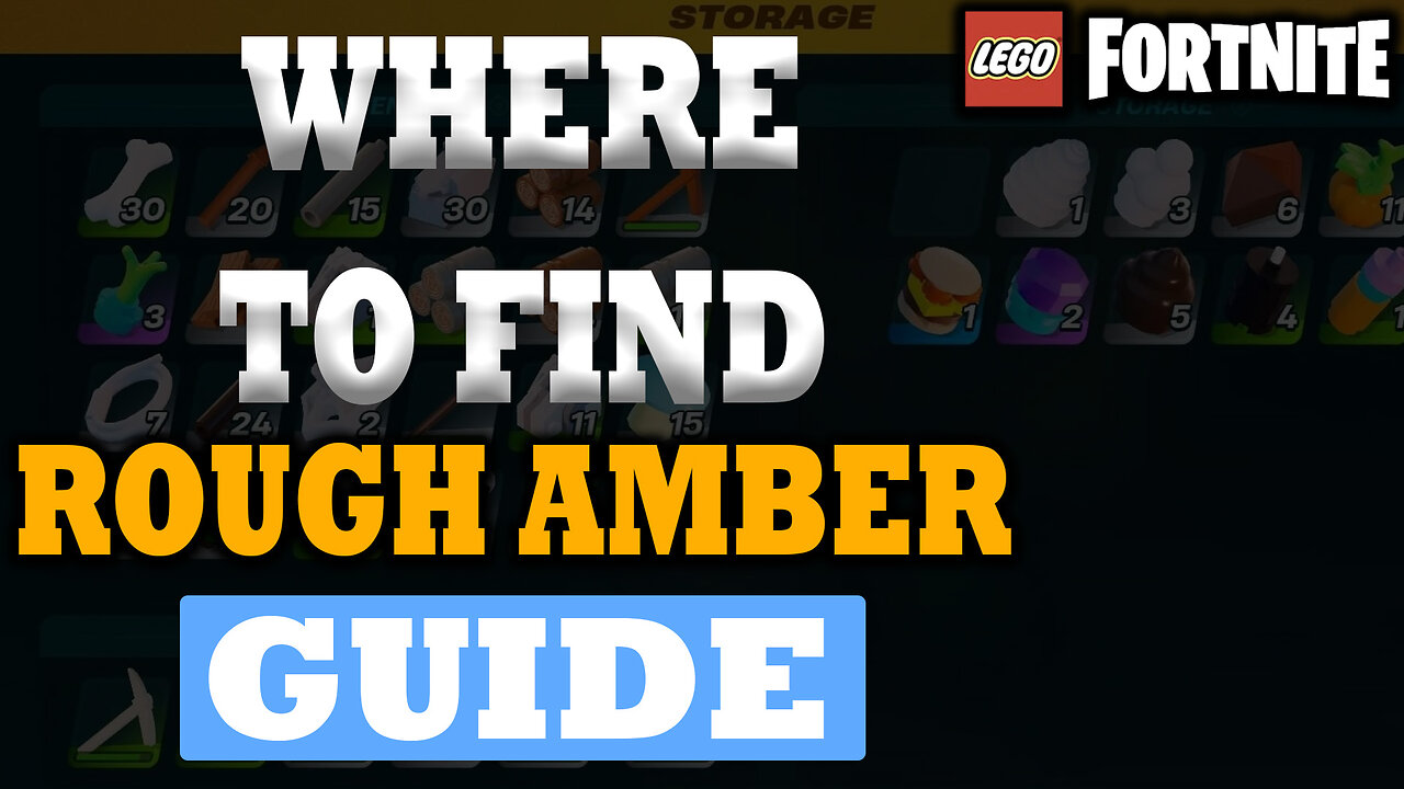 Where To Find Rough Amber In LEGO Fortnite