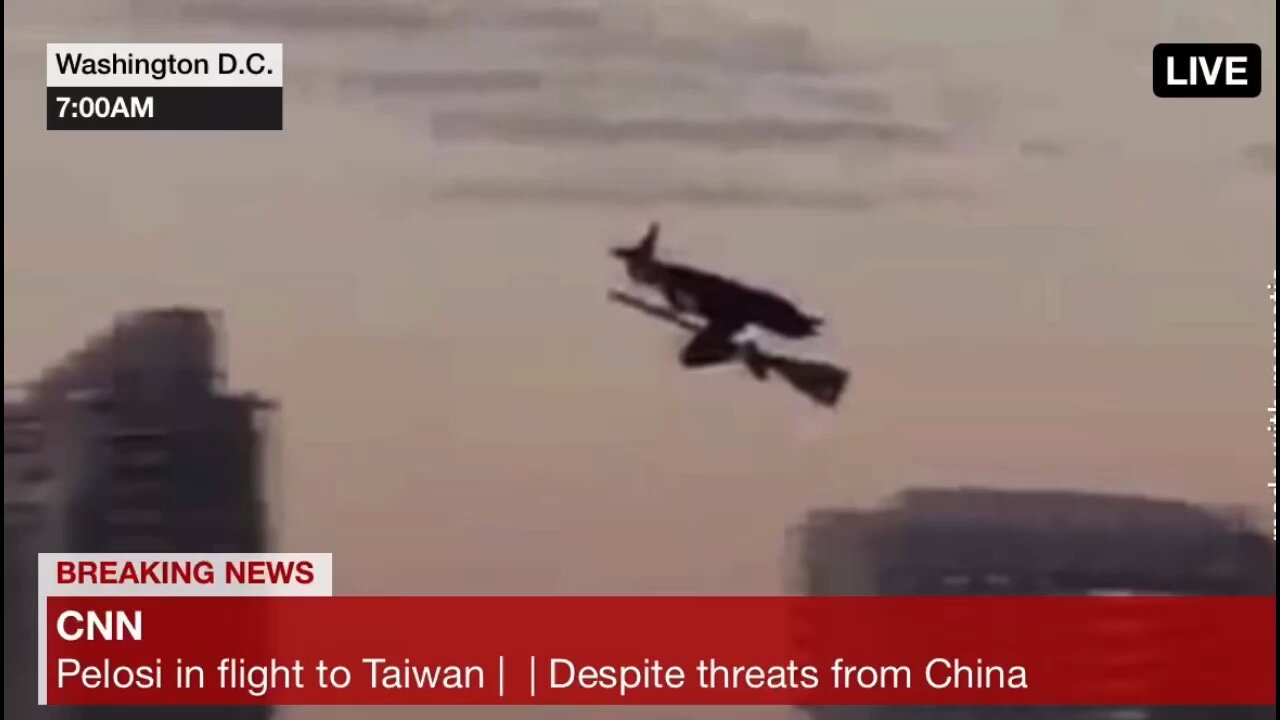 Pelosi in flight to Taiwan