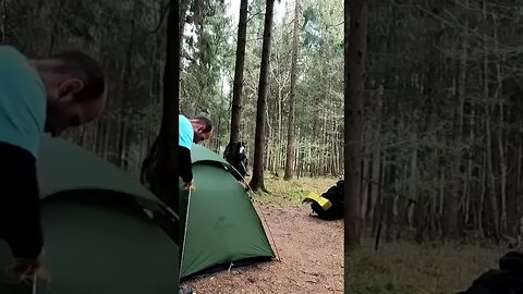 breaking down the Naturehike cloud peak 2. woodland wildcamping 2020 April 2021