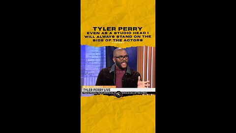 @tylerperry Even as a studio head I will always stand on the side of the actors