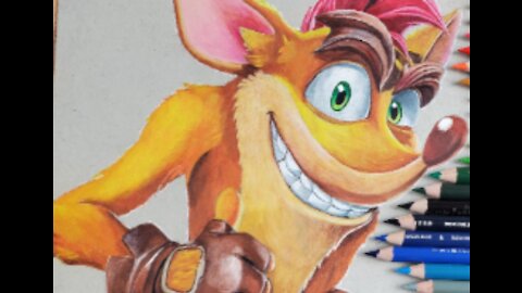 Drawing Crash Bandicoot