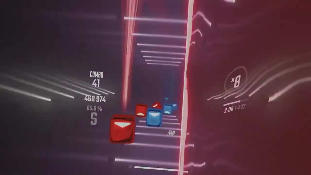 First PSVR video (Beat Saber)