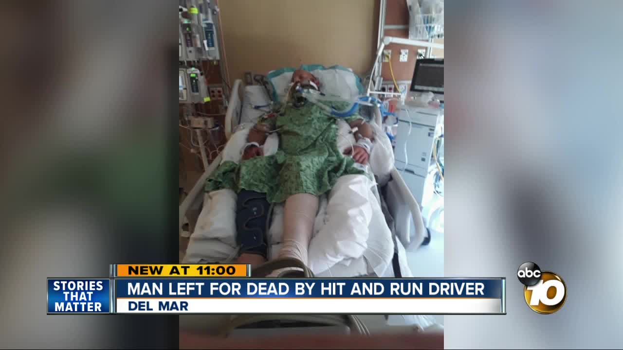 Man left for dead in Del Mar alley after hit and run