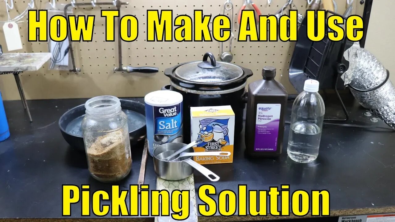 How to make and use pickling solution (Cleaning metals)