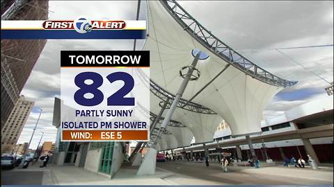 Still warm and muggy