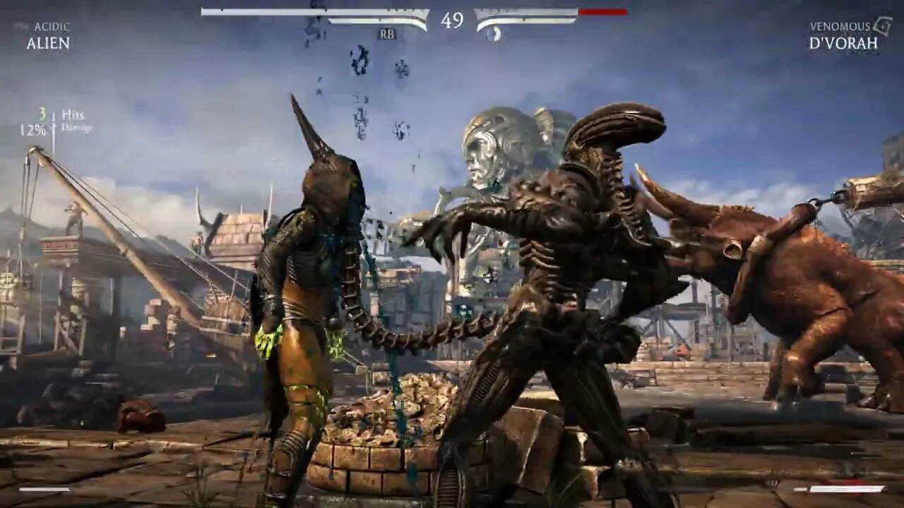 Mortal Kombat X: Alien (Acidic) vs D'Vorah (Venomous) - No Commentary