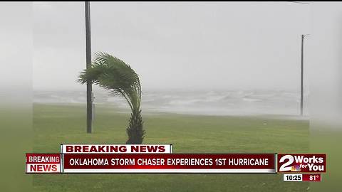 Oklahoma storm chaser experiences first hurricane