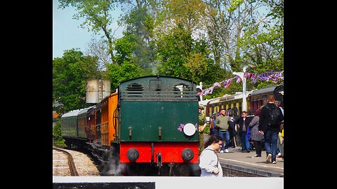 Arrived Into Tenterden Town Station K&ESR Behind Sapper, UK 2023