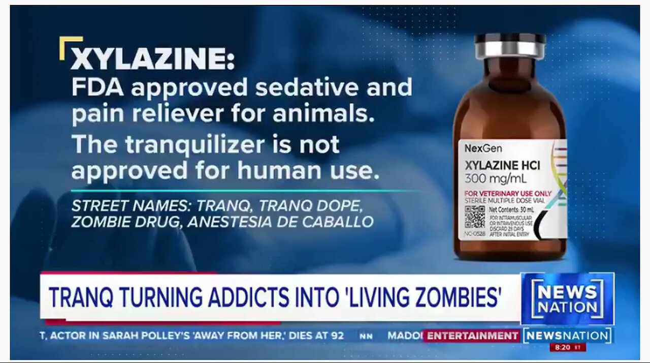 Tranq turning addicts into living zombies all across America