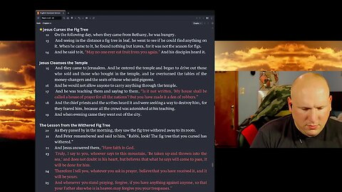 The Cursing of the Fig Tree - Mark Bible Study Part 45