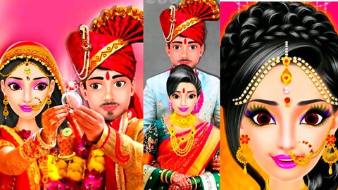 Indian wedding culture game|indian wedding game|makeup wala game|girl games|new game 2023|wedding