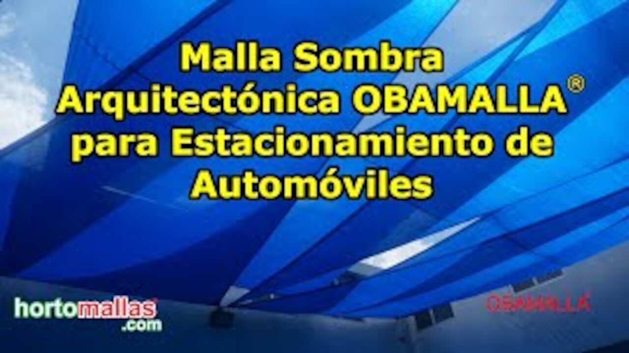 Malla Sombra Arquitectónica OBAMALLA® para Estacionamiento de Automóviles