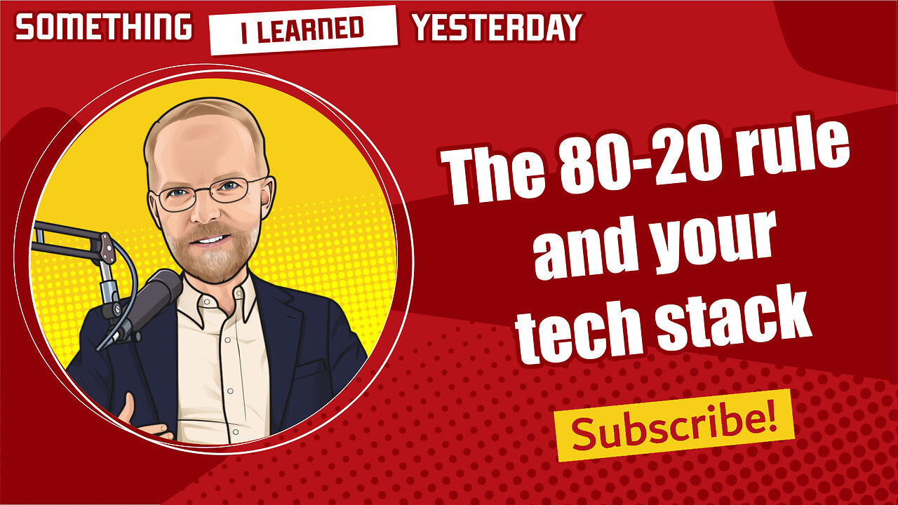 207: Mr. Pareto meets your tech stack