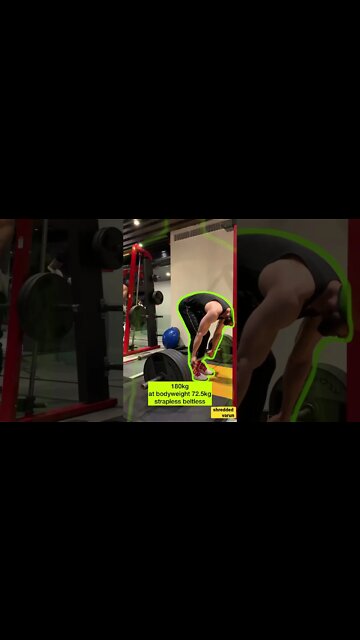 180KG DEADLIFT | ABS AND STRENGTH #shorts