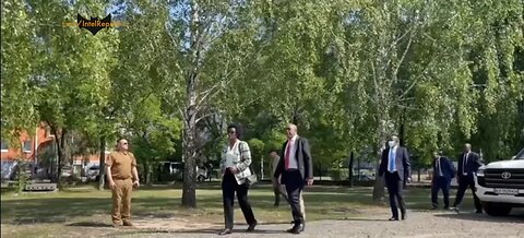 SA President Ramphanosa in Kiev sees no damage by Russia