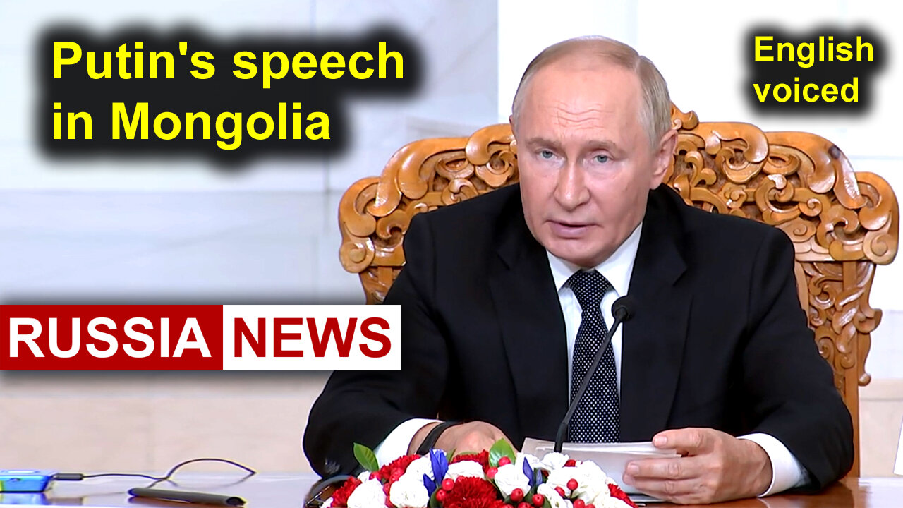 Russian President Vladimir Putin visited Mongolia