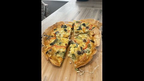 Super quick and tasty TORTILLA VEG QUICHE