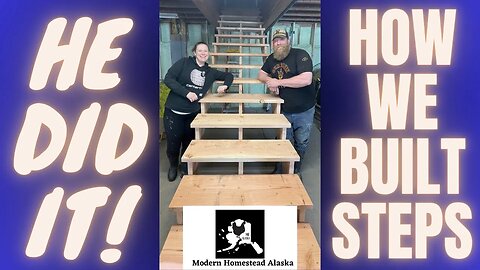 Homestead Got an Upgrade Inside Steps! #howto build basement steps Start to finish. Math For Steps