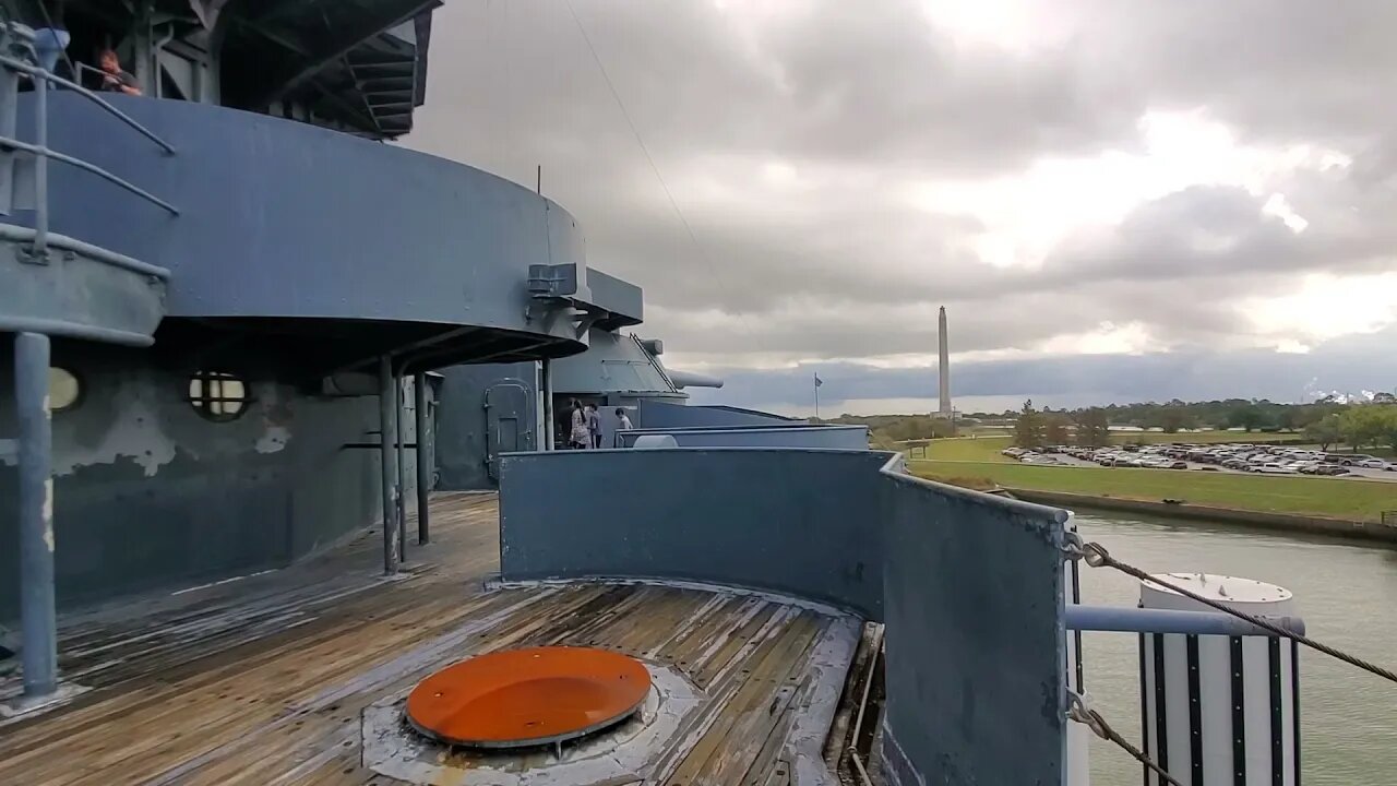 SAN JACINTO VIEW FROM THE BATTLESHIP TEXAS