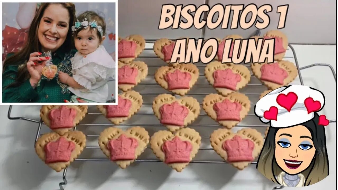 Esses foram os Biscoitos do 1º Aniversário da Luna filha da Atriz Naty Meg - Os mais pedidos