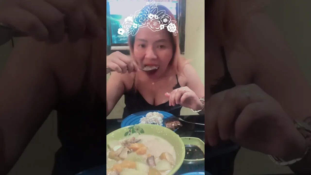Mukbang Lutong Bahay! Lamon Pa More, Ginataang Gulay with piniritong isda…yummmy