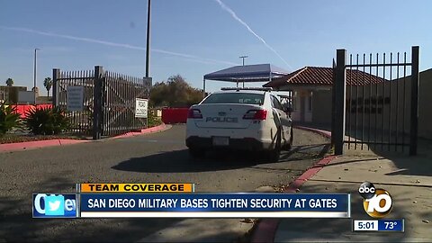 San Diego military bases boost security