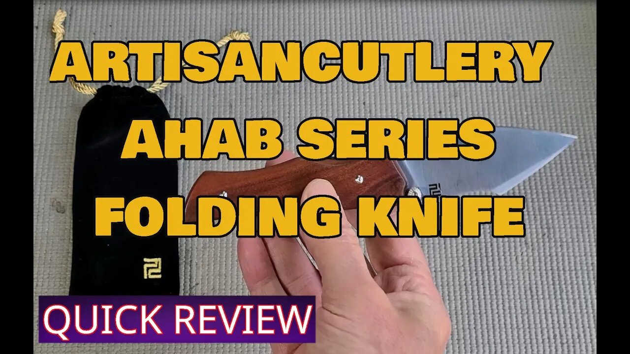 Nice Looking Artisancutlery Ahab Folding Knife, Strong and Smooth for EDC