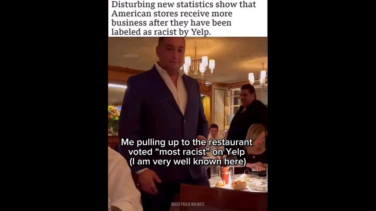 🙌👍 YELP "RACIST" LABEL GARNERS MORE BUSINESS