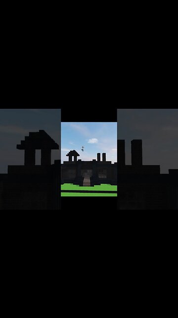 Minecraft BUT I can only build with black (goth edition)