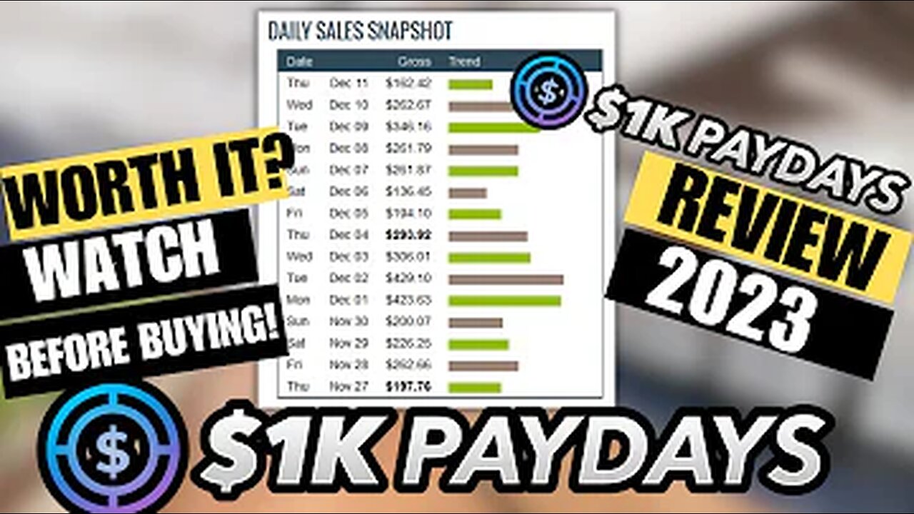 1k Paydays Review _ My Exclusive Review & Bonuses _ Glynn Kosky 1k Paydays Review