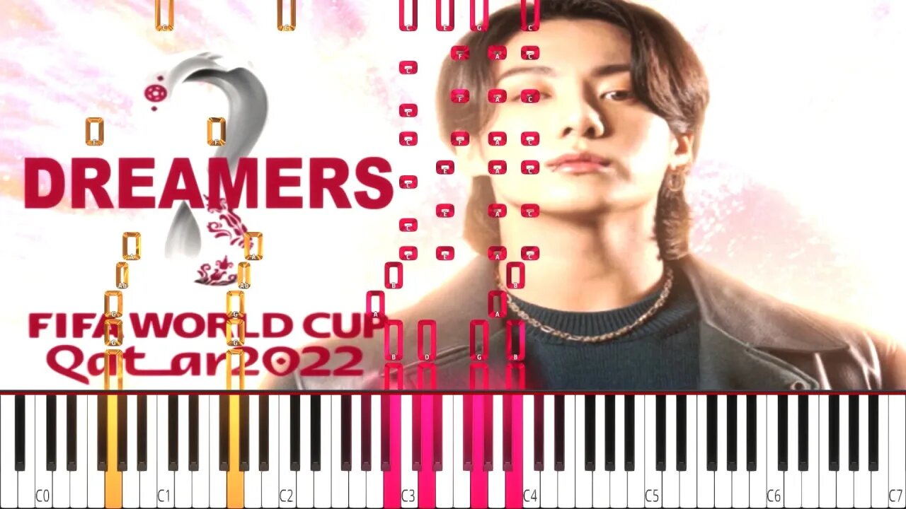 Jung Kook (of BTS) - Dreamers - FIFA World Cup Qatar 2022™ Theme Song - (HARD) Piano Tutorial