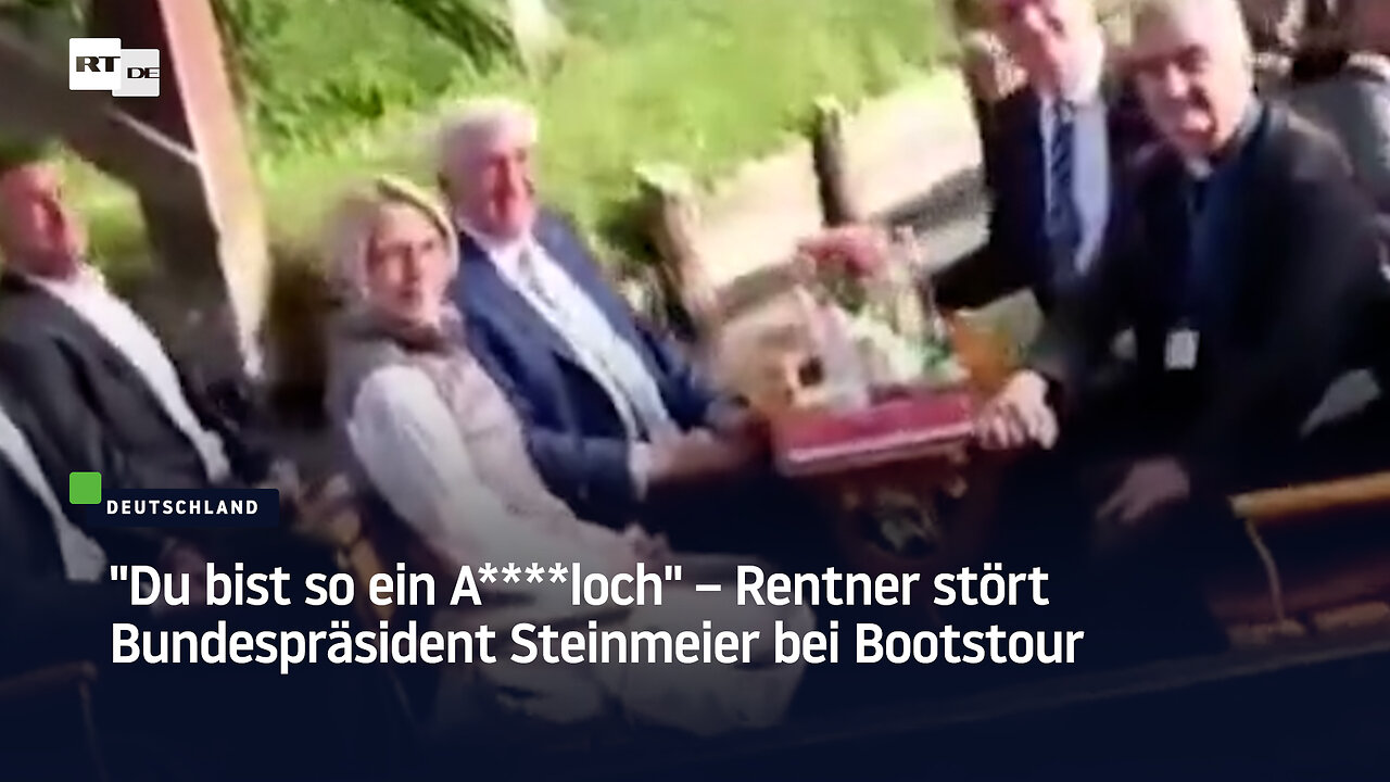 "Du bist so ein A****loch" – Rentner stört Bundespräsident Steinmeier bei Bootstour