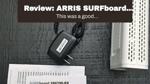 Review: ARRIS SURFboard SBG6900AC-RB DOCSIS 3.0 Cable Modem AC1900 Wi-Fi Router (Renewed)