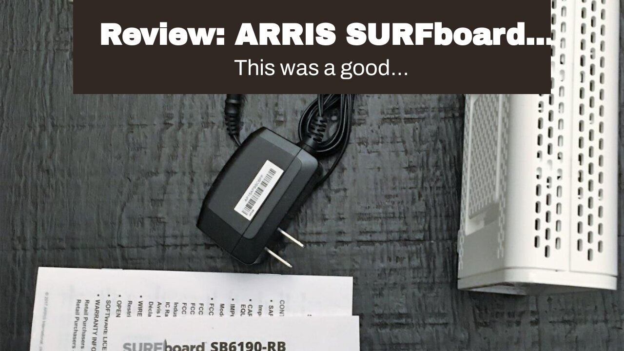 Review: ARRIS SURFboard SBG6900AC-RB DOCSIS 3.0 Cable Modem AC1900 Wi-Fi Router (Renewed)