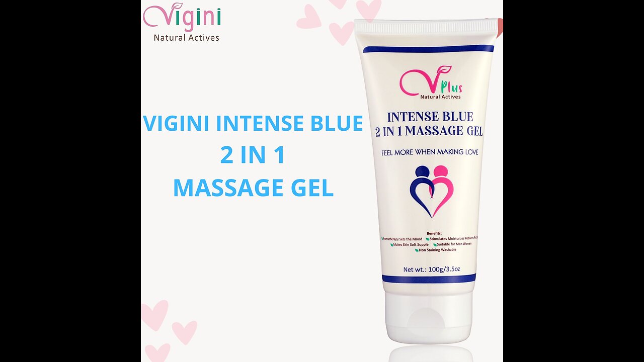 Vigini Cool Blue Sexual Lubricant Lube Long Lasting Pleasure Increase Time Water Based Lubrication