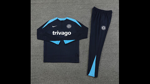 👉🏻⚽️2024/25 Chelsea Adult/Kid Black Long Sleeve Tracksuit