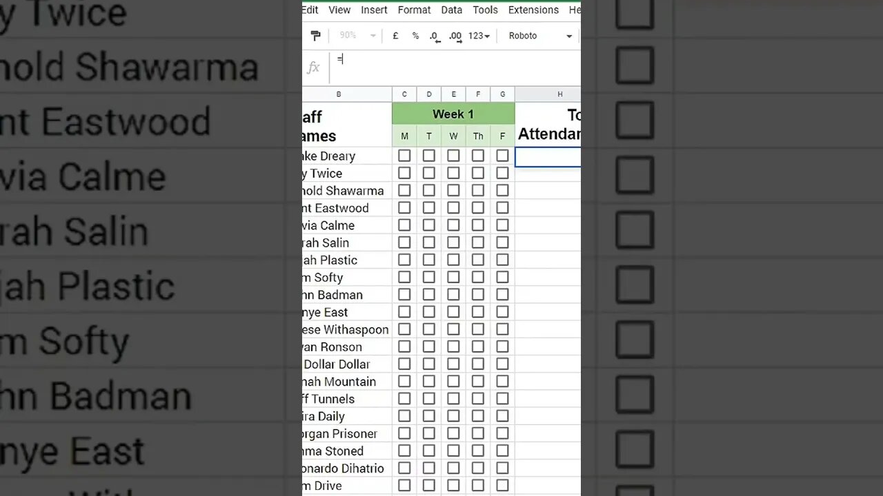 Streamline Attendance with Check Boxes