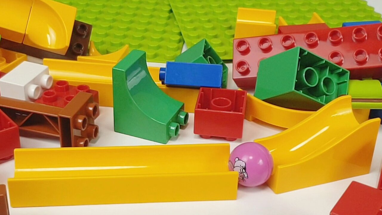 Satisfying Building Blocks Marble Run Race ASMR