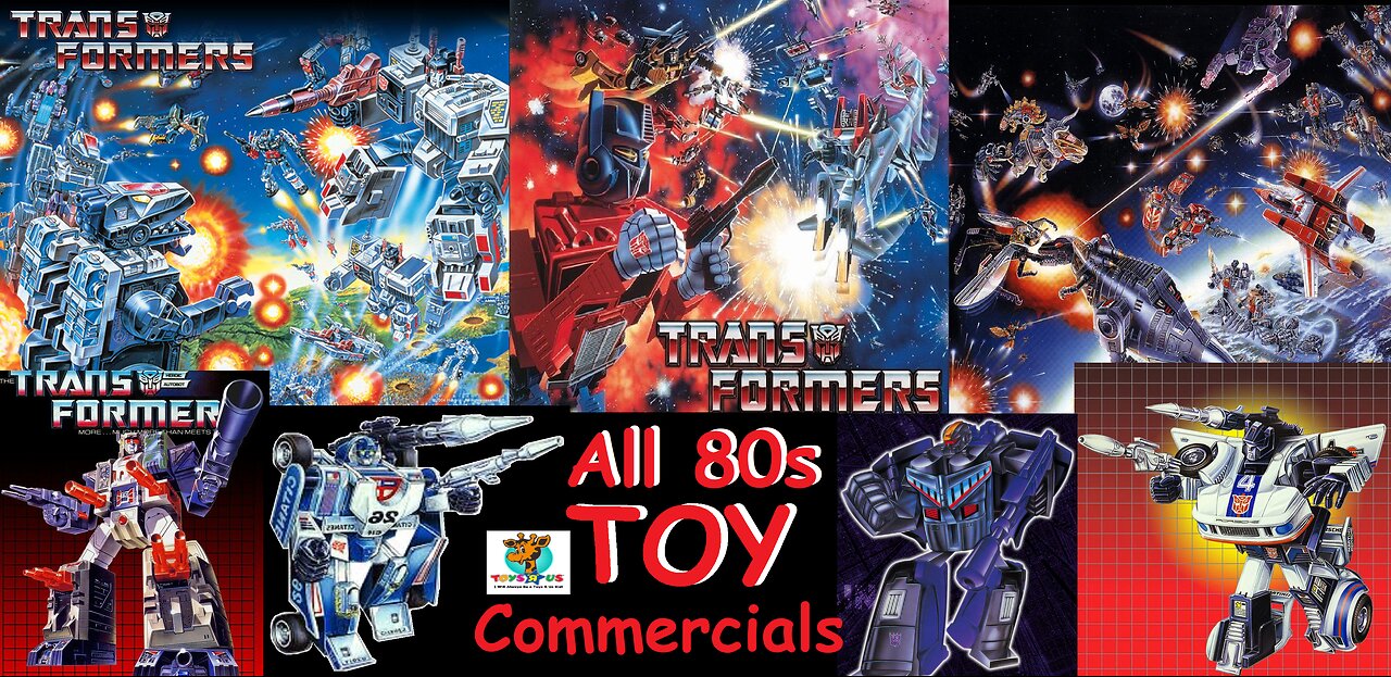 Transformers - chronological 80s Toy spots (animation focused edits)