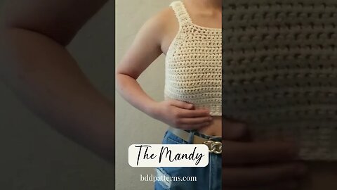 Easy bralette crochet pattern. The Mandy