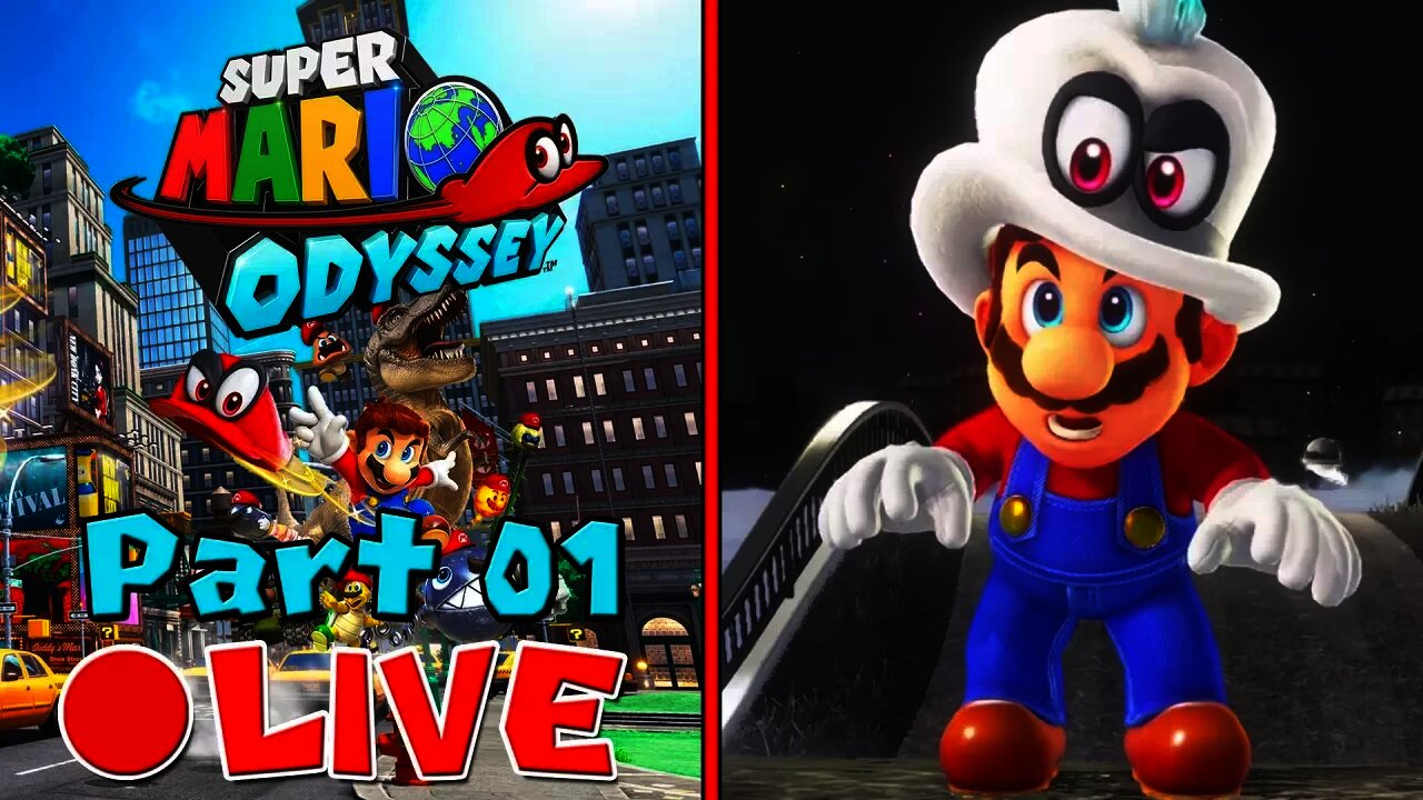 [🔴LIVE] Super Mario Odyssey | 100% Walkthrough [Part 1] - A New Mario Adventure Begins!