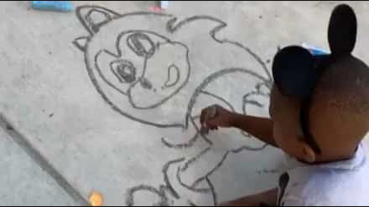 Menino de 5 anos tem talento enorme para desenhar!