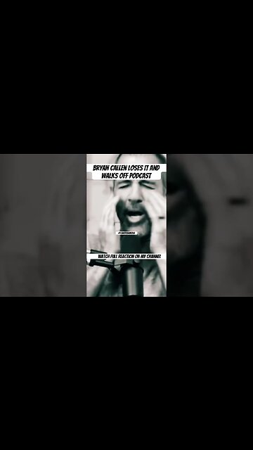 Bryan Callen Loses it and walks off #comedian #joerogan #tfatk #thefighterandthekid #podcast #callen