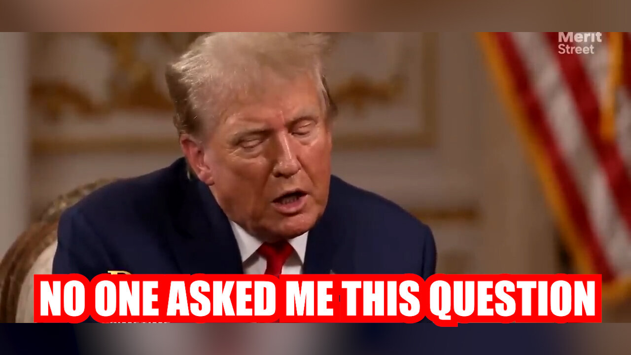 Trump: No one EVER asked me this Question