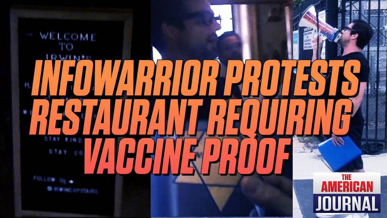 Infowarrior Gets Kicked Out Of Restaurant For Being Unvaxxed ; Comes Back With Bullhorn