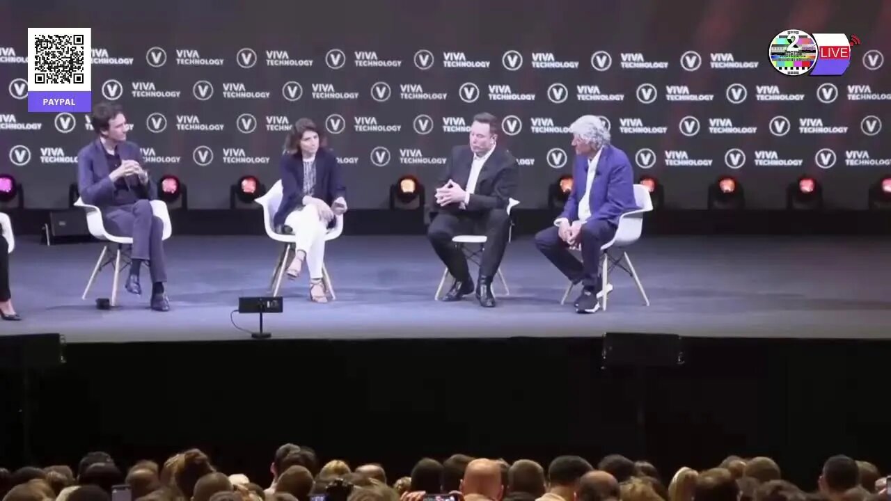 Elon Musk gives speech at VivaTech